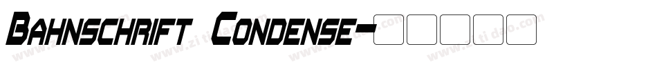 Bahnschrift Condense字体转换